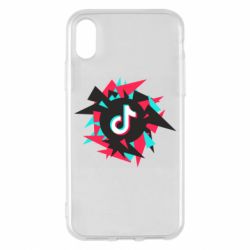 Чехол для iPhone X/Xs Tik tok vector - PrintSalon