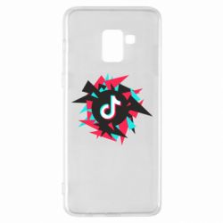 Чехол для Samsung A8+ 2018 Tik tok vector - PrintSalon
