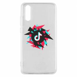Чехол для Huawei P20 Tik tok vector - PrintSalon