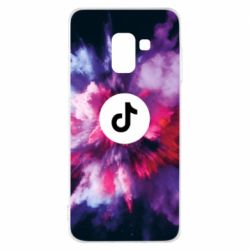 Чехол для Samsung A8 2018 Тик Ток взрыв