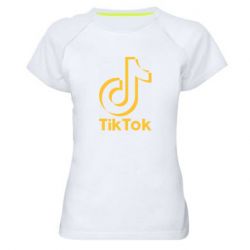 Женская футболка для спорта Тик Ток - PrintSalon