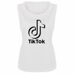 Женская майка Тик Ток - PrintSalon