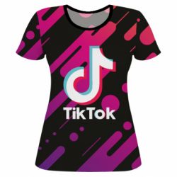 Женская футболка 3D Tiktok art-PrintSalon Женская футболка 3D Tiktok art