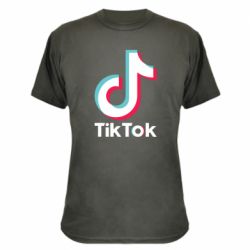 Камуфляжная футболка Tiktok logo - PrintSalon