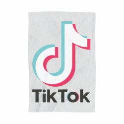 Полотенце с принтом Tiktok logo - PrintSalon