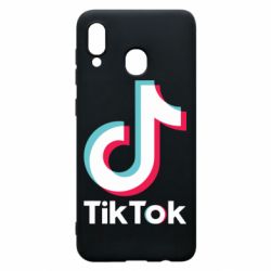 Чехол для Samsung A20 Tiktok logo - PrintSalon
