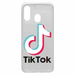 Чехол для Samsung A40 Tiktok logo - PrintSalon