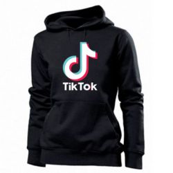 Женское худи Tiktok logo - PrintSalon