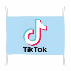 Флаг Tiktok logo - PrintSalon