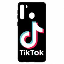 Чехол для Samsung A21 Tiktok logo