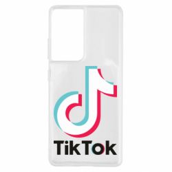Чехол для Samsung S21 Ultra Tiktok logo - PrintSalon