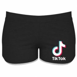Женские шорты Tiktok logo - PrintSalon