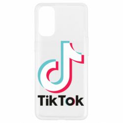 Чехол для Oppo Reno 4 Tiktok logo - PrintSalon