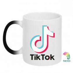 Чашка-хамелеон Tiktok logo - PrintSalon
