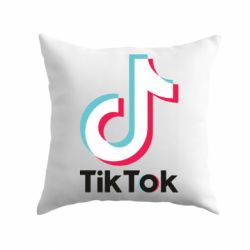 Подушка Tiktok logo - PrintSalon