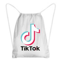 Рюкзак-мешок Tiktok logo - PrintSalon