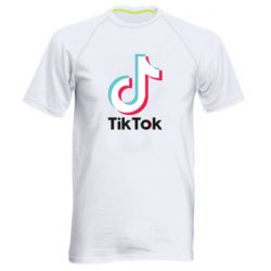 Мужская футболка для спорта Tiktok logo - PrintSalon