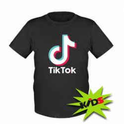 Детская футболка Tiktok logo - PrintSalon