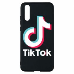Чехол для Huawei P20 Tiktok logo - PrintSalon