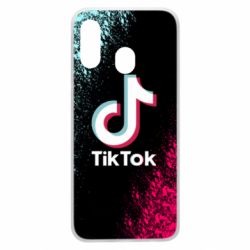Чехол для Samsung A40 Tiktok spray art - PrintSalon
