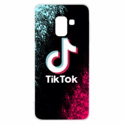 Чехол для Samsung A8 2018 Tiktok spray art