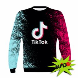 Дитячий 3D світшот Tiktok spray art