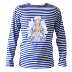 Тельняшка с длинным рукавом Аяка в стиле Фонтейна - PrintSalon