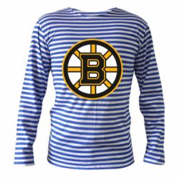 Тельняшка с длинным рукавом Boston Bruins logo - PrintSalon