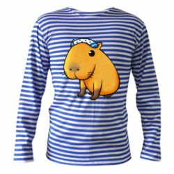 Тельняшка с длинным рукавом Capybara Art - PrintSalon