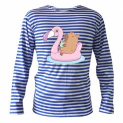 Тельняшка с длинным рукавом Capybara Chilling - PrintSalon