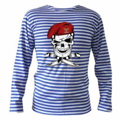 Тельняшка с длинным рукавом Череп ДШВ - PrintSalon