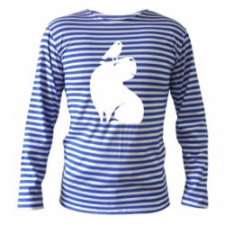 Тільник з довгим рукавом Копібара та Пташка - PrintSalon