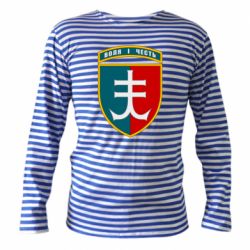 Тельняшка с длинным рукавом Нарукавный знак 35-й отдельной бригады морской пехоты Украины - PrintSalon