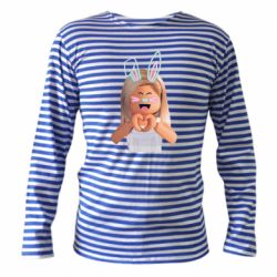 Тельняшка с длинным рукавом Roblox girl - PrintSalon