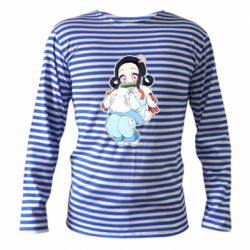 Тельняшка с длинным рукавом Very cute Nezuko - PrintSalon