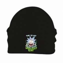 Шапка флисовая Time to get riggity wrecked son - PrintSalon