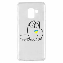 Чехол для Samsung A8 2018 Типовий український кіт