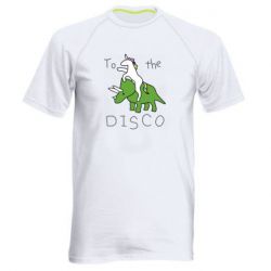 Мужская футболка для спорта To the disco - PrintSalon