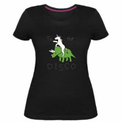 Женская премиум футболка To the disco - PrintSalon
