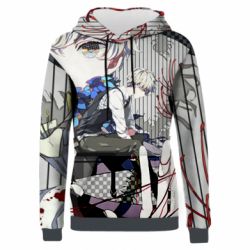 Жіноче 3D худі Tokyo ghoul Kaneki Ken-PrintSalon Жіноче 3D худі Tokyo ghoul Kaneki Ken