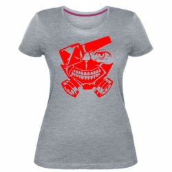 Женская премиум футболка Tokyo Ghoul mask - PrintSalon