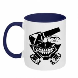 Чашка двухцветная 320ml Tokyo Ghoul mask - PrintSalon