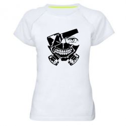 Женская футболка для спорта Tokyo Ghoul mask - PrintSalon