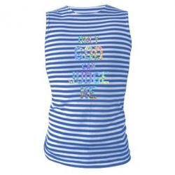 Майка-тельняшка Только Бог может судить меня Голограмма - PrintSalon