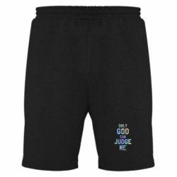 Мужские шорты Только Бог может судить меня Голограмма - PrintSalon