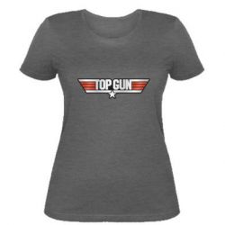 Жіноча футболка Top Gun Logo - PrintSalon