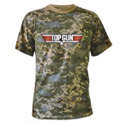 Камуфляжна футболка Top Gun Logo - PrintSalon