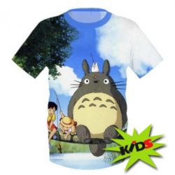 Дитяча 3D футболка Totoro on fishing - PrintSalon