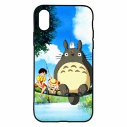 Чохол для iPhone X/Xs Totoro on fishing - PrintSalon