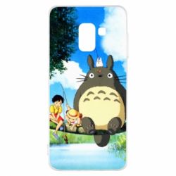 Чохол для Samsung A8 2018 Totoro on fishing - PrintSalon